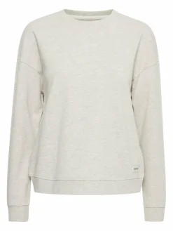 OXMO Sweatshirts & Sweatjacken*Damen Sweatshirt - OXGrynet grau uni