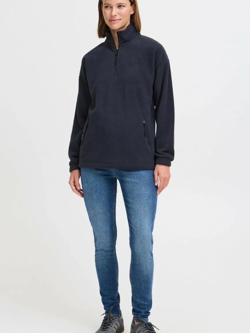 OXMO Sweatshirts & Sweatjacken*Damen Sweatshirt - OXMATSINE blau uni