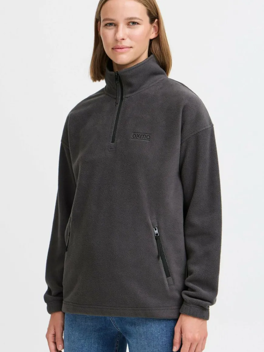 OXMO Sweatshirts & Sweatjacken*Damen Sweatshirt - OXMATSINE grau uni