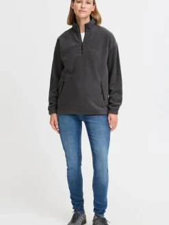 OXMO Sweatshirts & Sweatjacken*Damen Sweatshirt - OXMATSINE grau uni