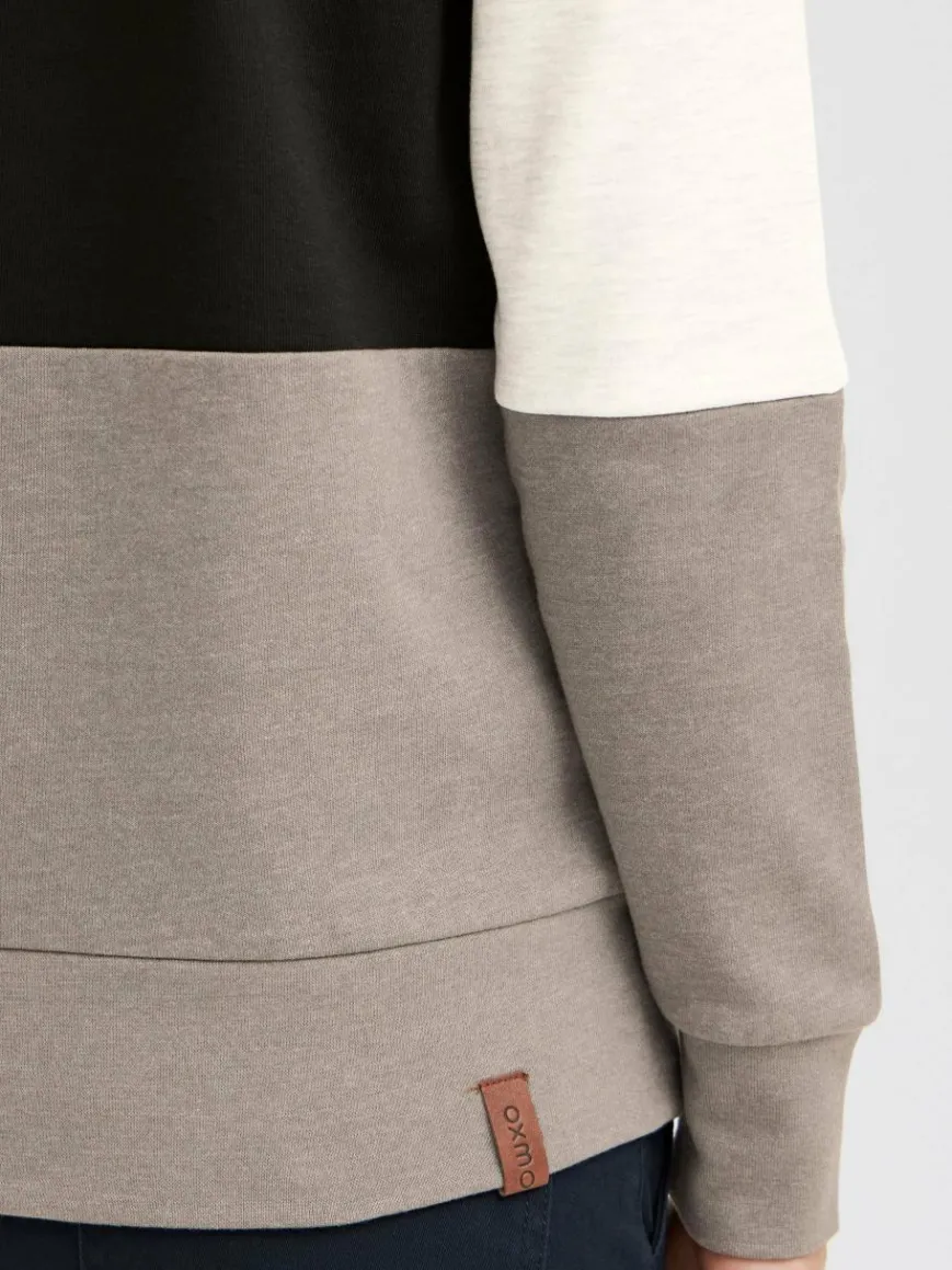 OXMO Sweatshirts & Sweatjacken*Damen Sweatshirt - OXTrine schwarz gemustert