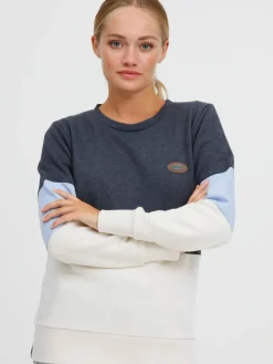 OXMO Sweatshirts & Sweatjacken*Damen Sweatshirt - OXTrine blau gemustert