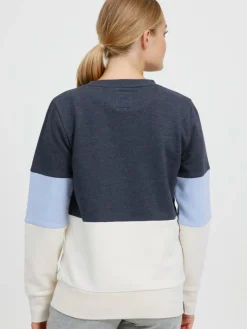 OXMO Sweatshirts & Sweatjacken*Damen Sweatshirt - OXTrine blau gemustert