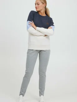 OXMO Sweatshirts & Sweatjacken*Damen Sweatshirt - OXTrine blau gemustert