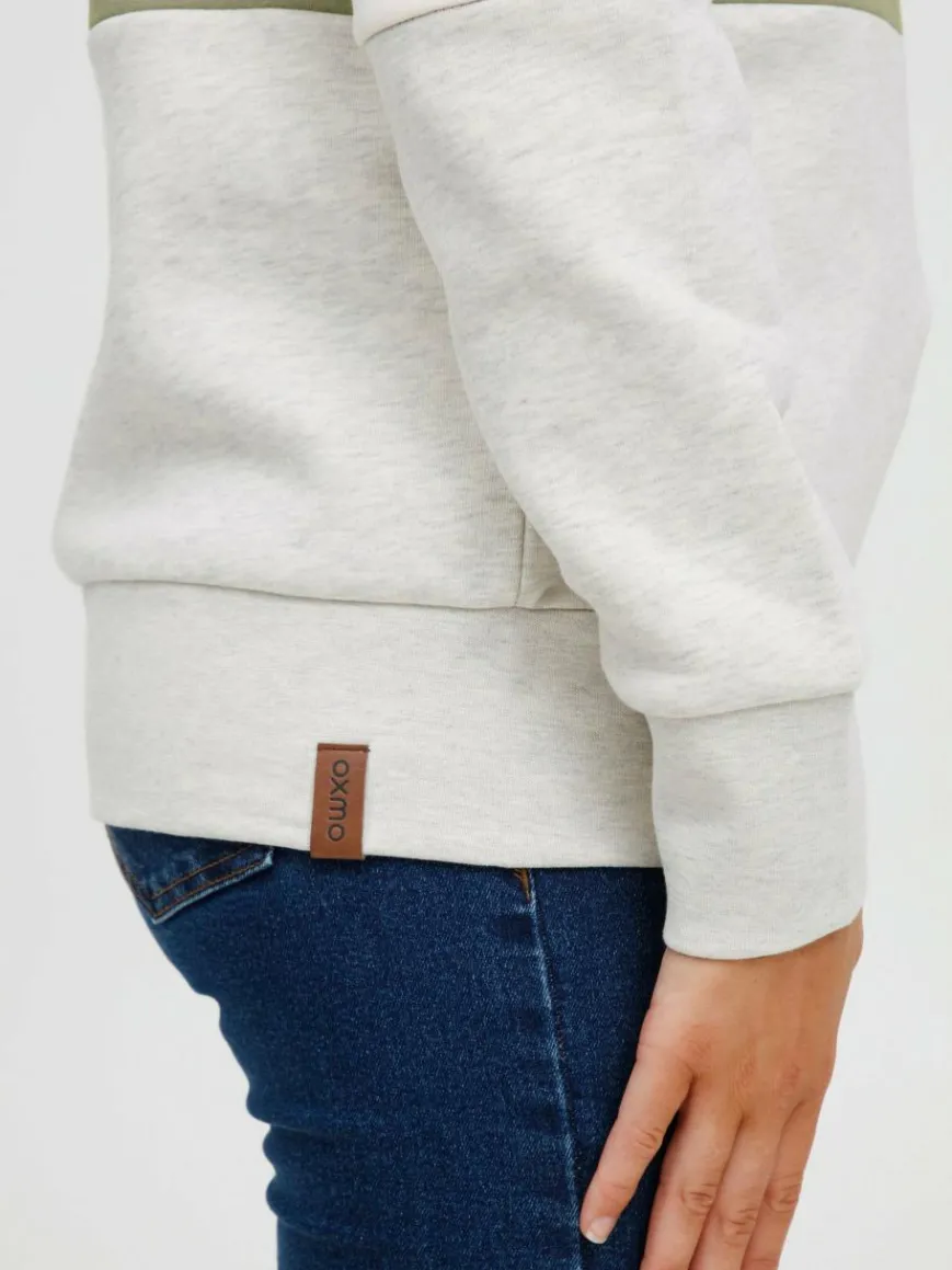 OXMO Sweatshirts & Sweatjacken*Damen Sweatshirt - OXTrine grün gemustert