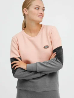 OXMO Sweatshirts & Sweatjacken*Damen Sweatshirt - OXTrine rosa gemustert