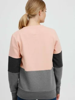 OXMO Sweatshirts & Sweatjacken*Damen Sweatshirt - OXTrine rosa gemustert
