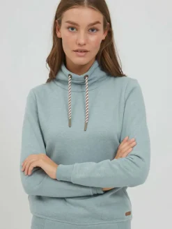 OXMO Sweatshirts & Sweatjacken*Damen Sweatshirt - OXVimpa blau uni