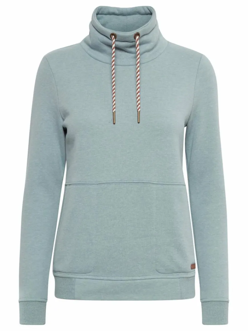 OXMO Sweatshirts & Sweatjacken*Damen Sweatshirt - OXVimpa blau uni