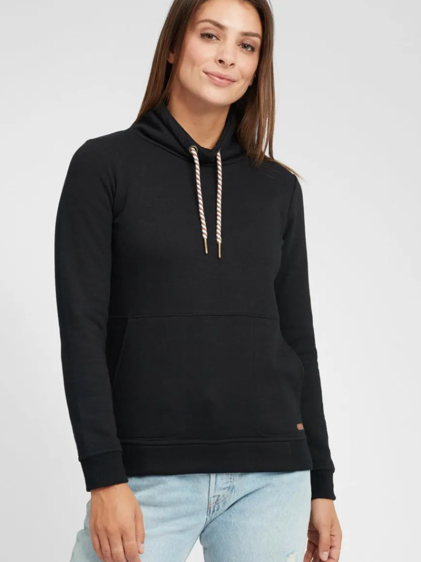 OXMO Sweatshirts & Sweatjacken*Damen Sweatshirt - OXVimpa schwarz uni