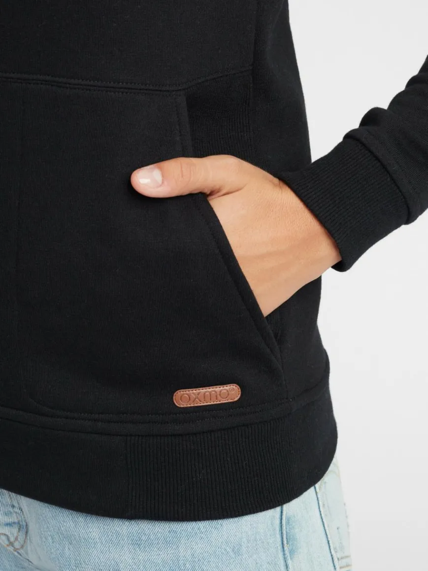 OXMO Sweatshirts & Sweatjacken*Damen Sweatshirt - OXVimpa schwarz uni