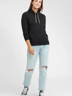 OXMO Sweatshirts & Sweatjacken*Damen Sweatshirt - OXVimpa schwarz uni