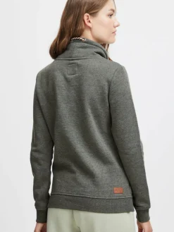 OXMO Sweatshirts & Sweatjacken*Damen Sweatshirt - OXVimpa oliv uni