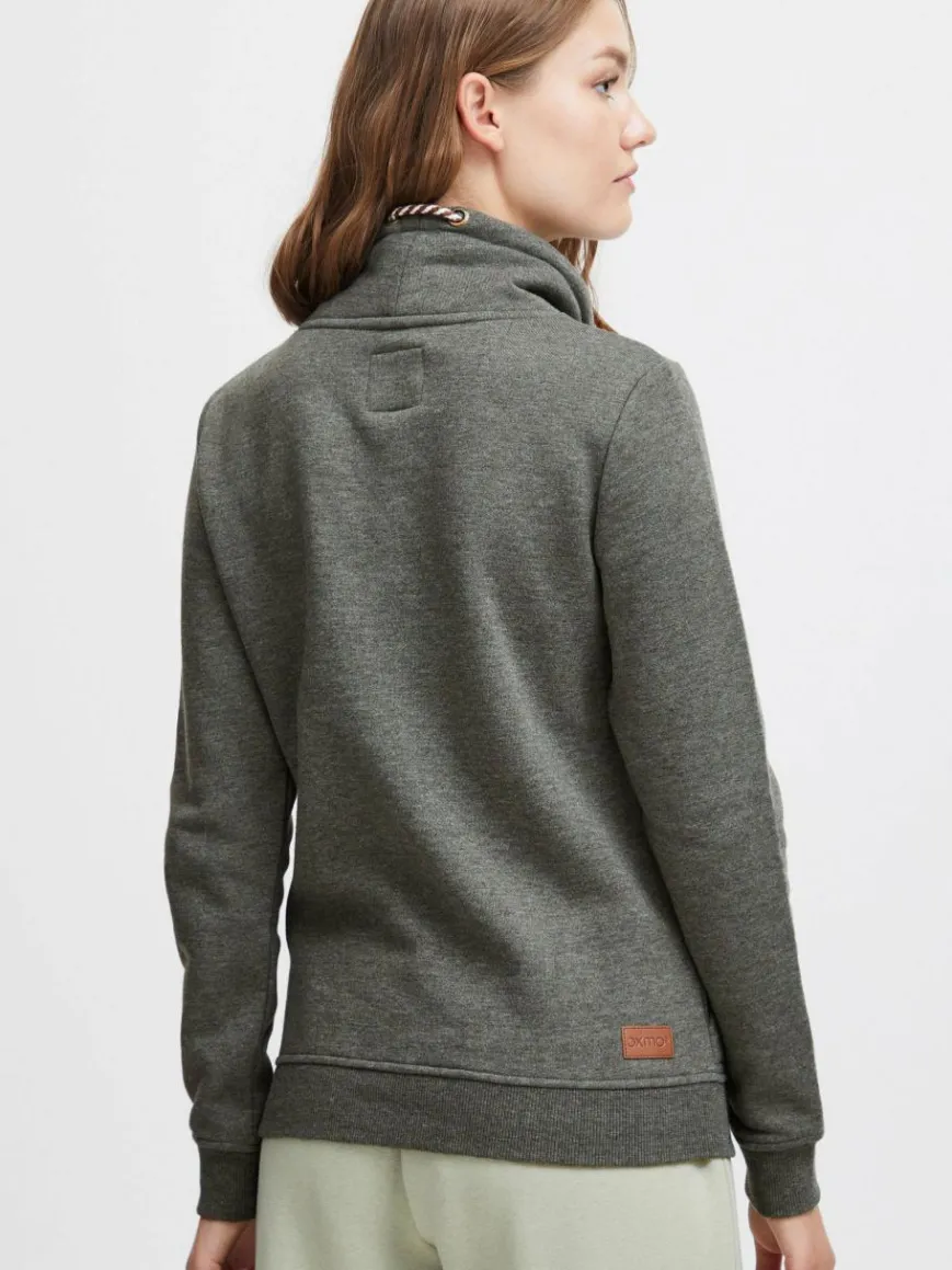 OXMO Sweatshirts & Sweatjacken*Damen Sweatshirt - OXVimpa oliv uni