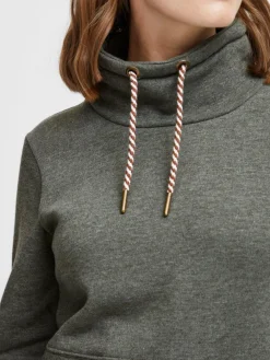 OXMO Sweatshirts & Sweatjacken*Damen Sweatshirt - OXVimpa oliv uni