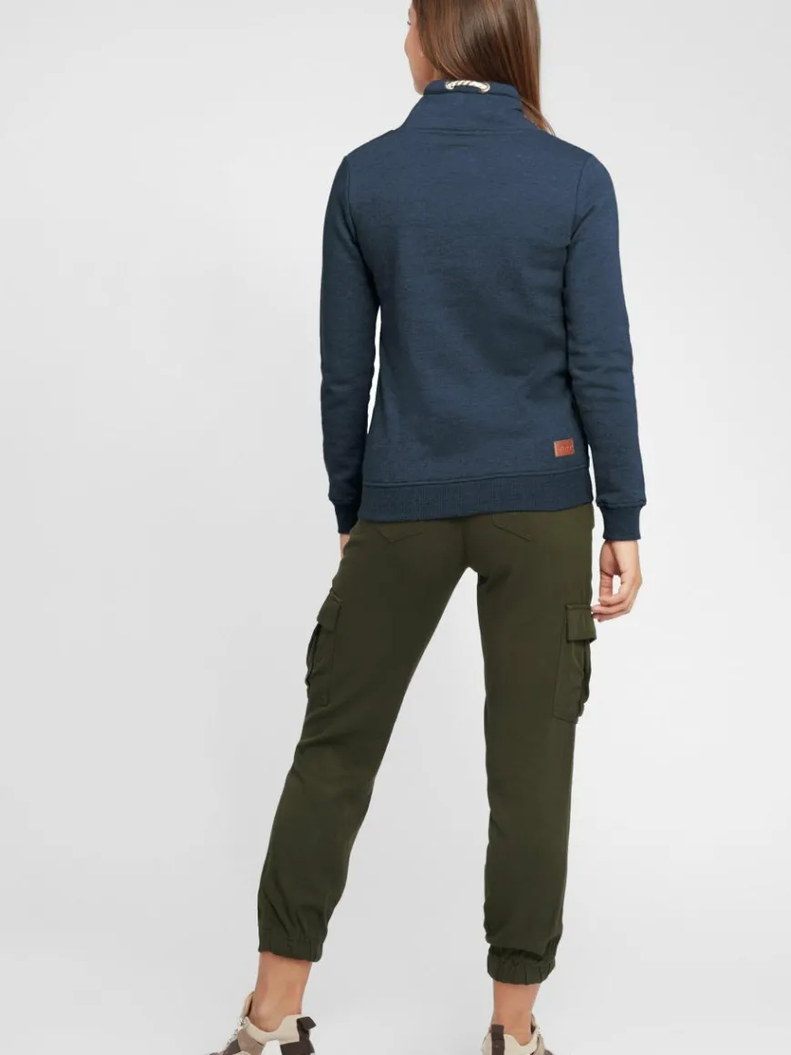 OXMO Sweatshirts & Sweatjacken*Damen Sweatshirt - OXVimpa blau uni