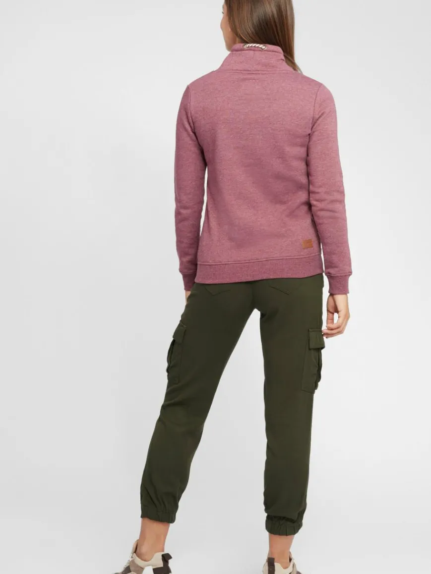 OXMO Sweatshirts & Sweatjacken*Damen Sweatshirt - OXVimpa rot uni