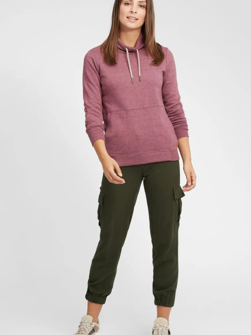 OXMO Sweatshirts & Sweatjacken*Damen Sweatshirt - OXVimpa rot uni