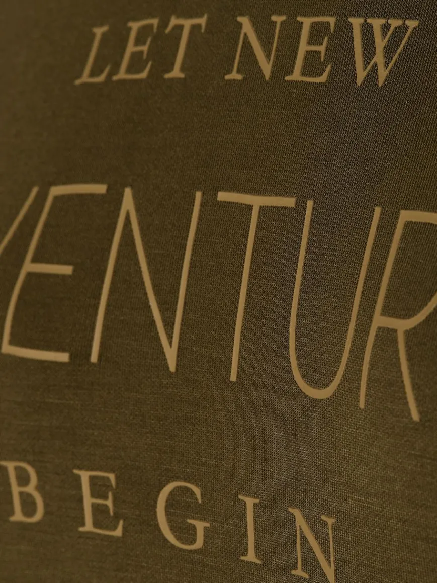 soyaconcept® Sweatshirts & Sweatjacken*Damen Sweatshirt - SC-Banu 248 oliv bedruckt