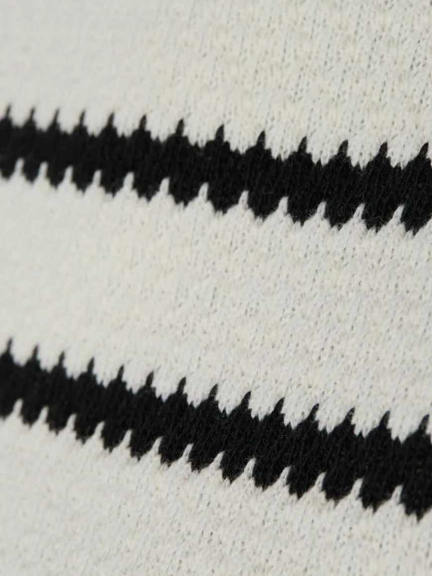 Someday Sweatshirts & Sweatjacken*Damen Sweatshirt - Usalina ecru schwarz gestreift