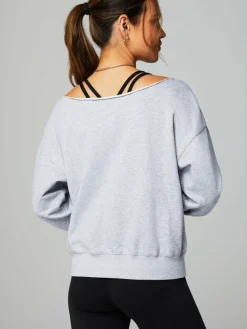 Fabletics Sweatshirts & Sweatjacken*Damen Sweatshirt - Year Round Terry grau uni