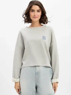 american vintage Sweatshirts & Sweatjacken*Damen Sweatshirt - Zofbay hellgrau meliert