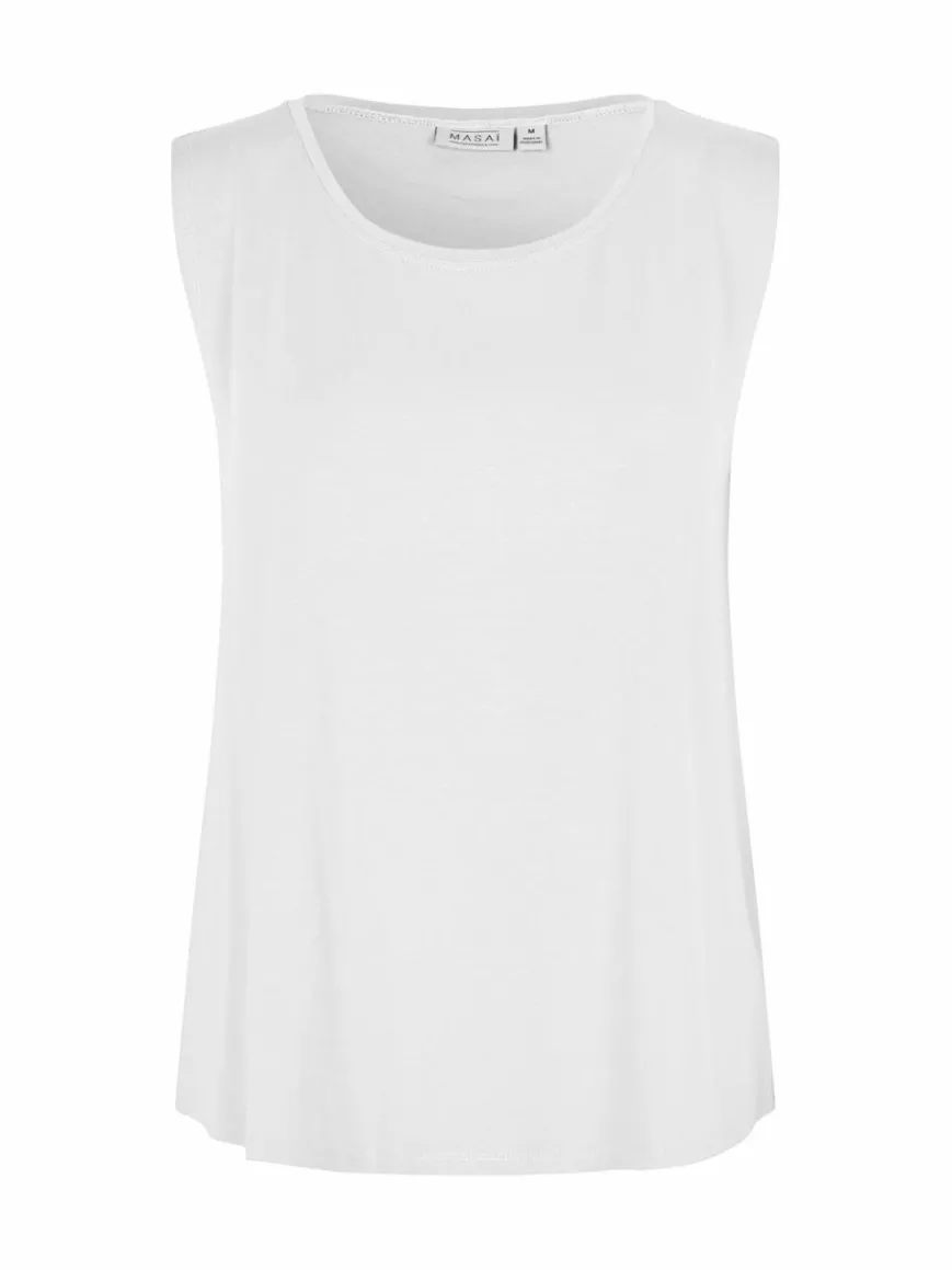 Masai Blusen*Damen Tanktop weiß uni