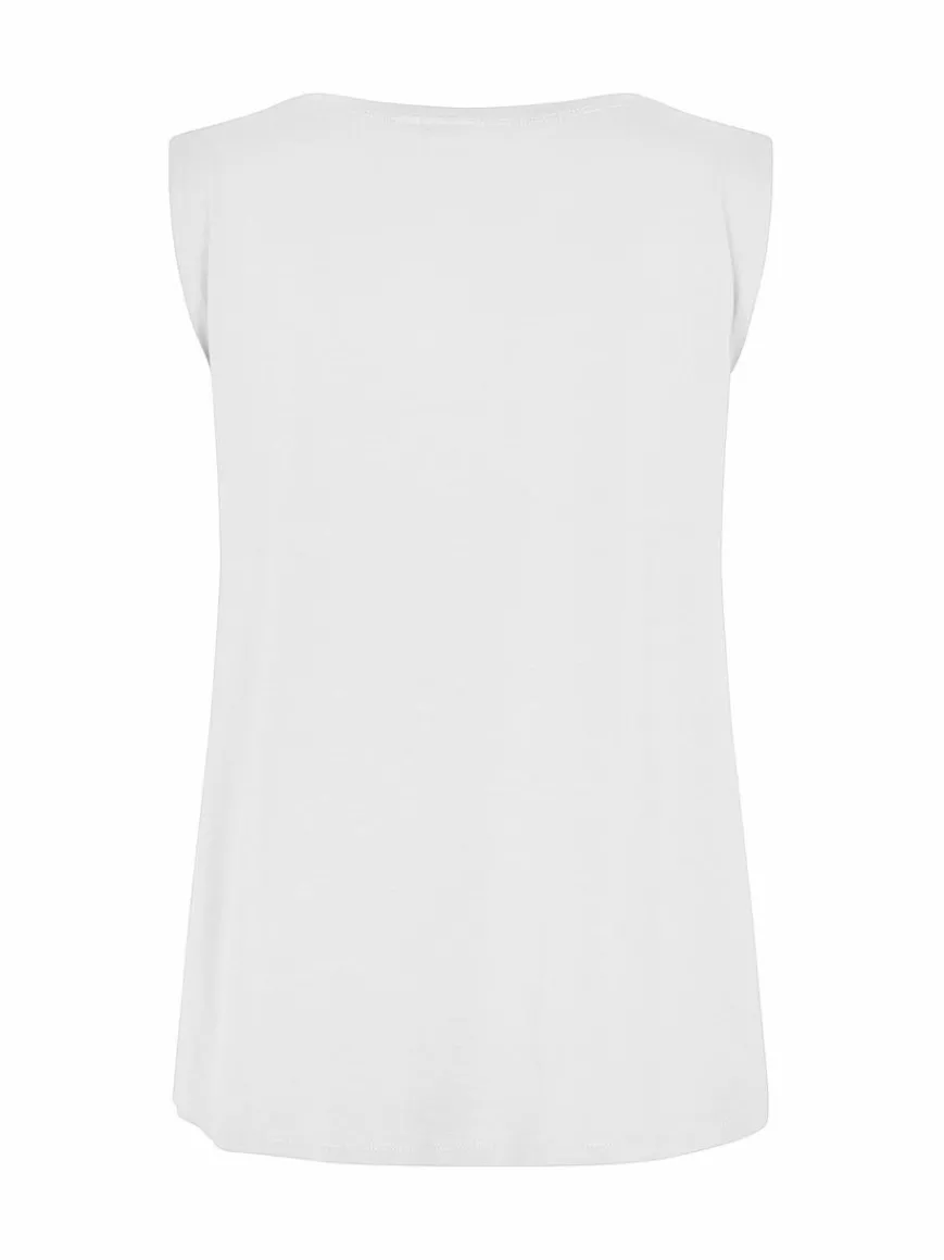 Masai Blusen*Damen Tanktop weiß uni