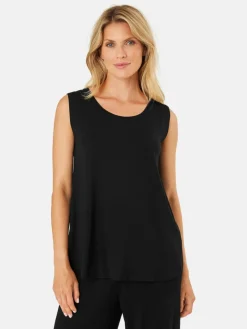 Masai Blusen*Damen Tanktop schwarz uni