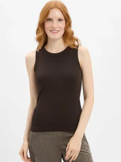 Drykorn Shirts & Tops*Damen Tanktop - Olina schoko uni