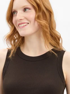 Drykorn Shirts & Tops*Damen Tanktop - Olina schoko uni