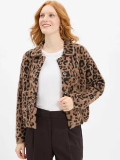 Rino & Pelle Jacken & Westen*Damen Teddyfell-Jacke - Bubbly braun schwarz gemustert