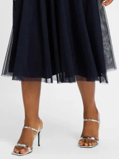 zero Röcke*Damen Tüllrock marine uni