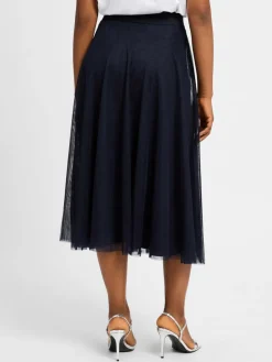 zero Röcke*Damen Tüllrock marine uni