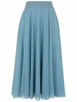 zero Röcke*Damen Tüllrock hellblau blau uni
