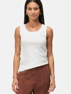 zero Shirts & Tops*Damen Top beige weiß uni