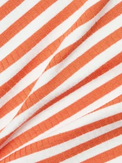 Tommy Hilfiger Shirts & Tops*Damen Top orange ecru gestreift