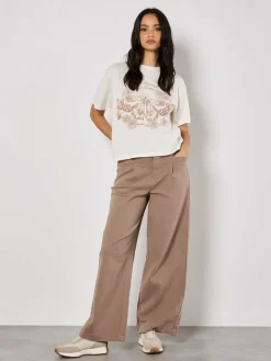 Apricot Shirts & Tops*Damen Top beige bedruckt