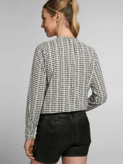 Spieth & Wenksy Blusen*Damen Trachtenbluse - Angela beige kariert