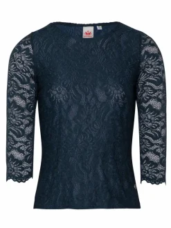Spieth & Wenksy Blusen*Damen Trachtenblusen - Alheim blau uni