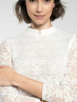 Spieth & Wenksy Blusen*Damen Trachtenblusen - Fleurette weiß uni