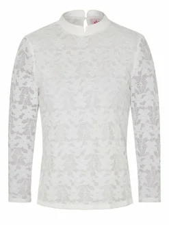 Spieth & Wenksy Blusen*Damen Trachtenblusen - Fleurette weiß uni