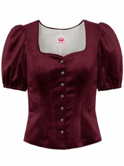 Spieth & Wenksy Blusen*Damen Trachtenmieder - Griffin rot uni