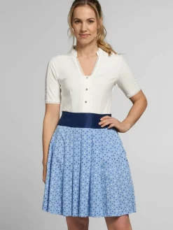 Spieth & Wenksy Röcke*Damen Trachtenrock - Alexandra blau gemustert