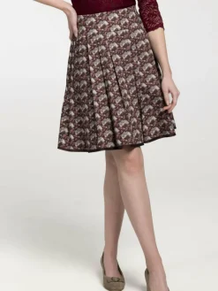 Spieth & Wenksy Röcke*Damen Trachtenrock - Blanchette lila bedruckt