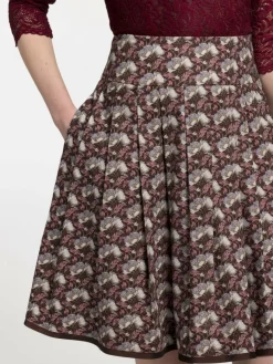 Spieth & Wenksy Röcke*Damen Trachtenrock - Blanchette lila bedruckt