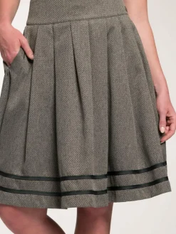 Spieth & Wenksy Röcke*Damen Trachtenrock - Glora oliv gestreift