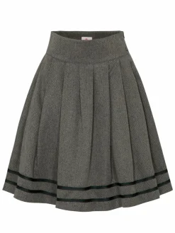 Spieth & Wenksy Röcke*Damen Trachtenrock - Glora oliv gestreift