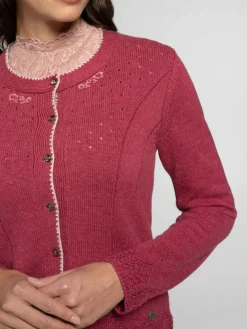 Spieth & Wenksy Pullover & Strickjacken*Damen Trachtenstrickjacke - Arianna fuchsia uni
