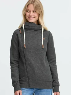 OXMO Sweatshirts & Sweatjacken*Damen Trainingsjacke - OXMILLE grau uni